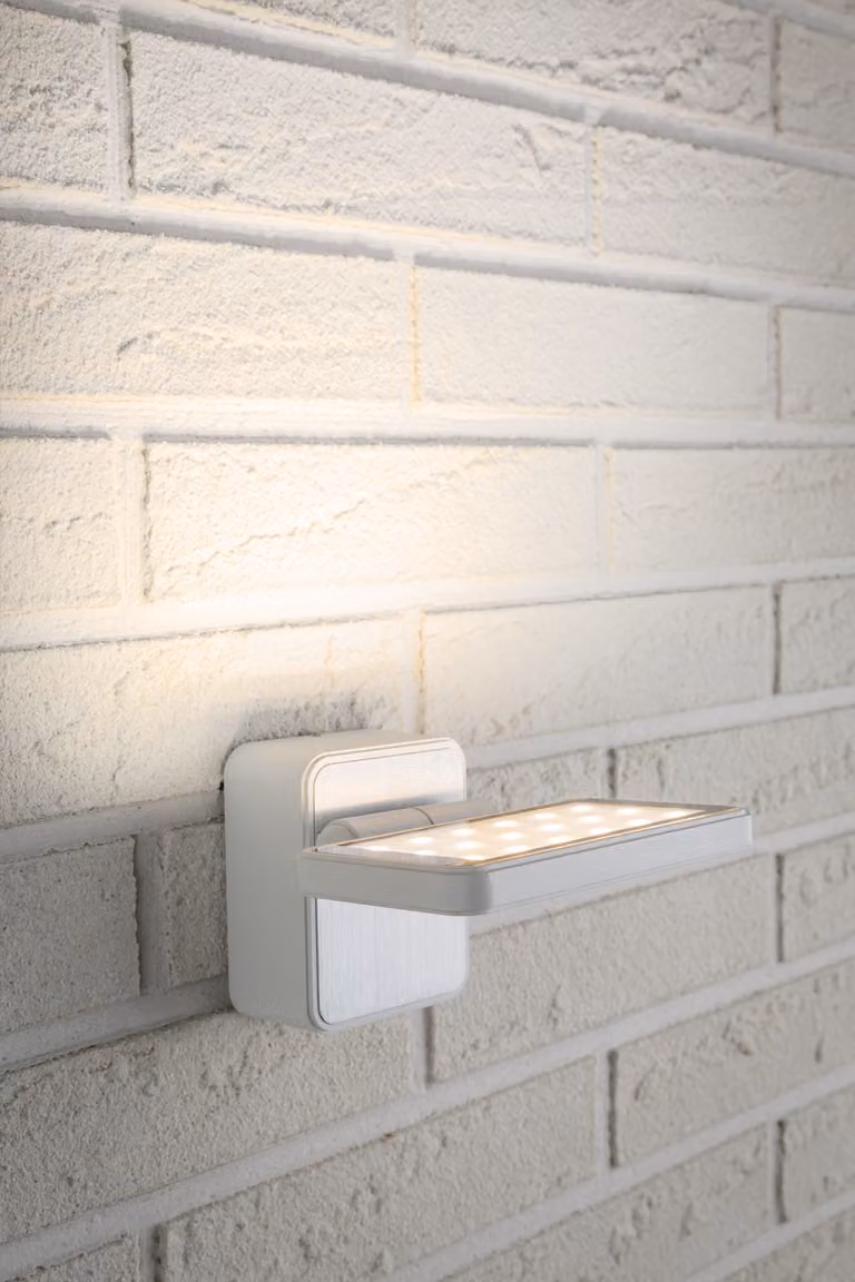 Paulmann Set di faretti da incasso speciali, grado di protezione IP44, tecnologia LED, 1x6,8W, 230V, colore bianco opaco/alluminio spazzolato