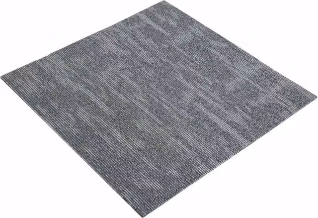Piastrella per Tappeto Design In Grigio Cemento in Polipropilene, L/P: 50 x 50 cm, Confezione da 36 pz, CFW8515598