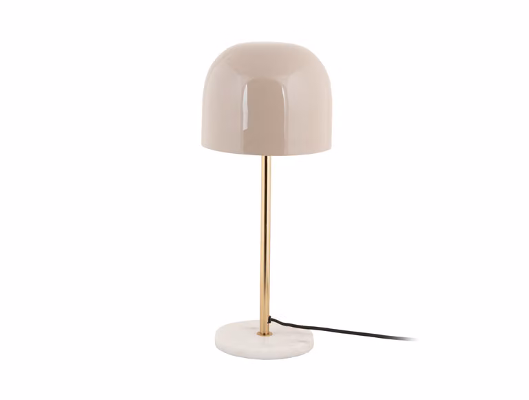 Leitmotiv - Lampada da tavolo Manta - Grigio - Ø20cm Lampada da tavolo - Lampada da comodino, soggiorno, camera da letto