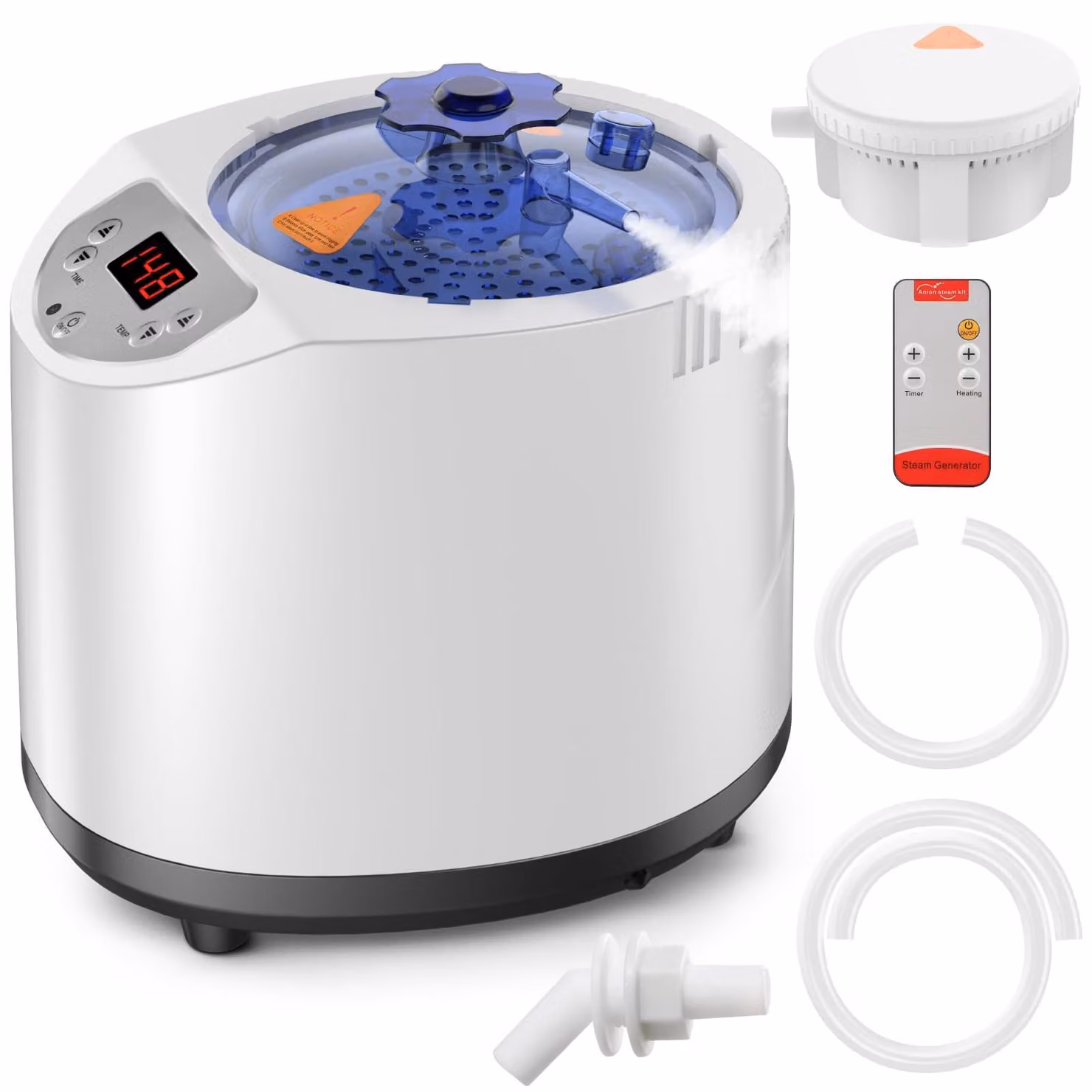 Sauna a vapore portatile da 3 litri - Potenza 1200 W - Bianco - Per uso domestico - Mini sauna mobile