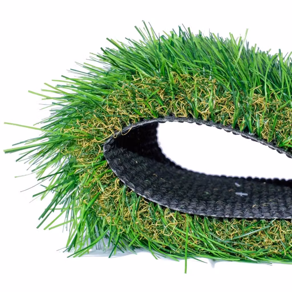 Prato sintetico in PE Beungeut 50 verde e nero 10mq L: 1 m, P: 10 m, H: 50 mm – 2