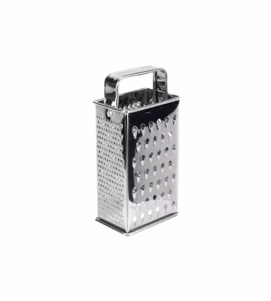 Grattugia multiuso a 4 lati Gnali in acciaio inox color argento H: 18 cm, L: 8 cm, P: 5 cm – 2