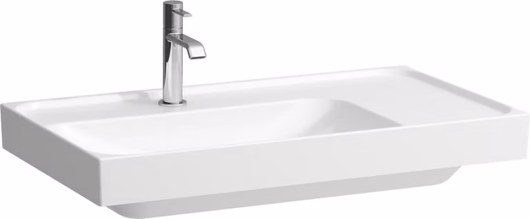 LAUFEN MEDA lavabo, encastrable, 800x460mm, tablette à droite, 1 trou pour robinet, sans trop-plein, H8171164001111, H8171164001111