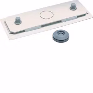 Piastra di chiusura laterale (acciaio), IP43, con preforatura M40 e passacavo M40