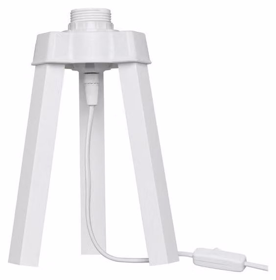 Lampada da tavolo treppiede legno colore bianco Piko MDL4768 22.5H