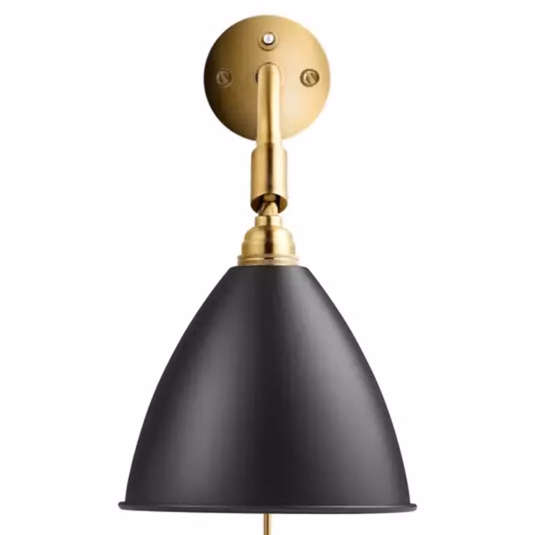 GUBI Applique da parete di design Bestlite BL7, Nero, Soggiorno / Sala da pranzo, Metallo, Design, Applique
