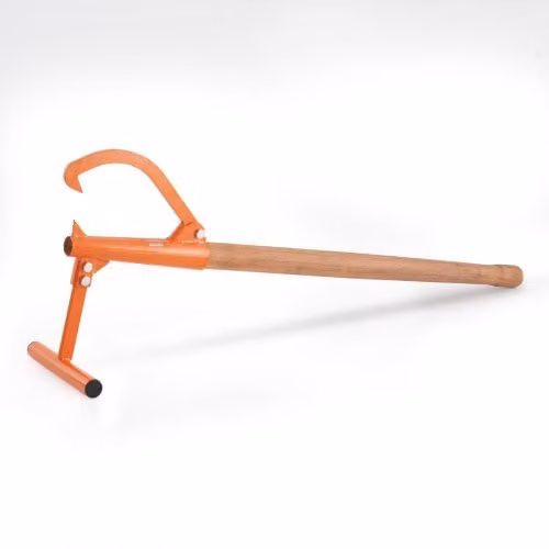 VEVOR Cric per Tronchi in Acciaio al Carbonio Arancione, Lunghezza: 118 cm, Diametro massimo: 38,1 cm