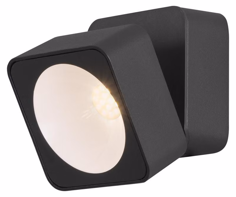 Lampada da esterno LED C4 Tilt, luce bianco caldo, colore nero