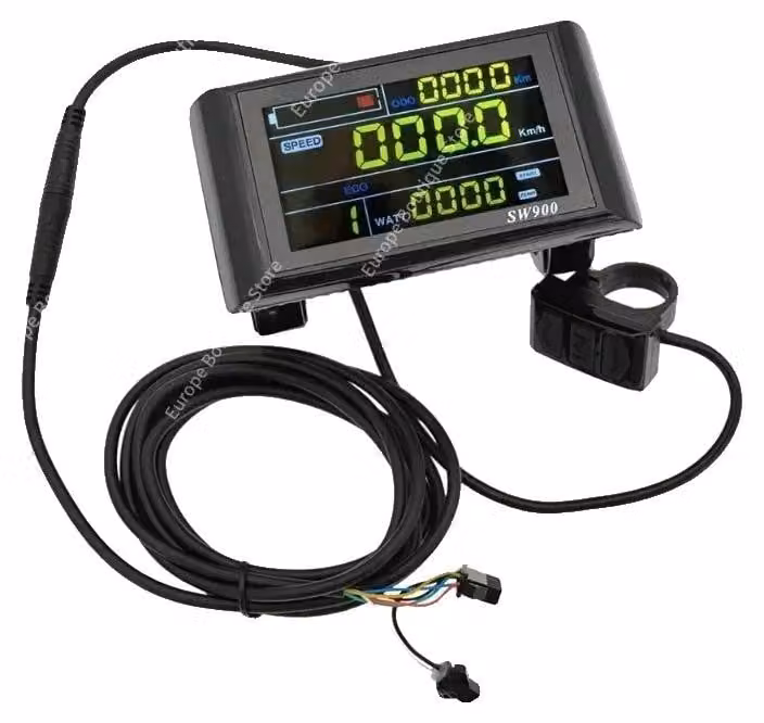 Cruscotto digitale per strumenti di misurazione, design impermeabile, display multifunzione, colore nero