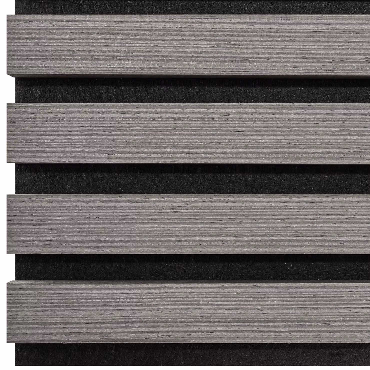 Set di 2 pannelli acustici Sonic Wall tectake con effetto legno in MDF, colore grigio, L: 120 cm, H: 60 cm, P: 2,1 cm – 2