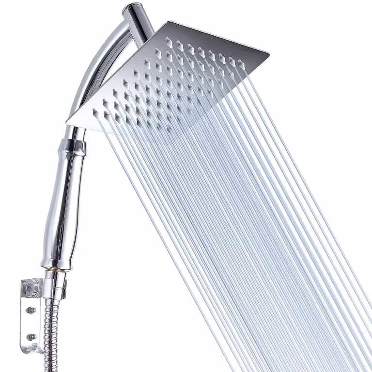 Set doccia RVS con doccetta manuale e prolunga