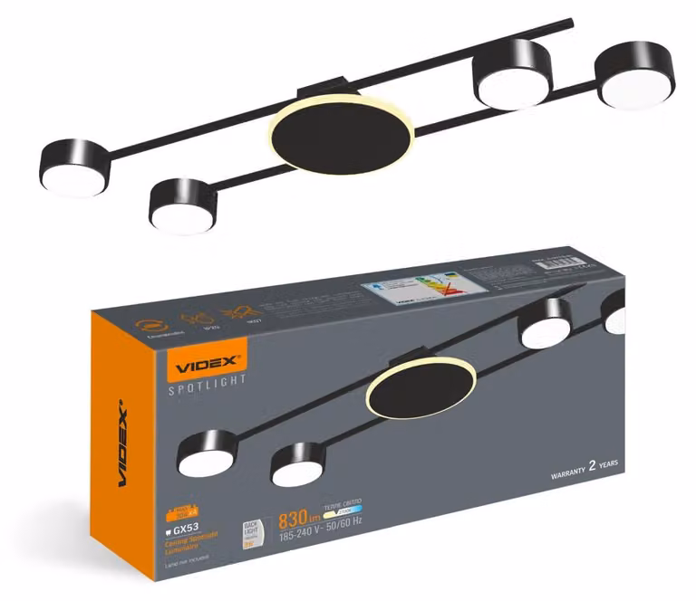 Plafoniera alogena, LED a plafone, 4x GX53