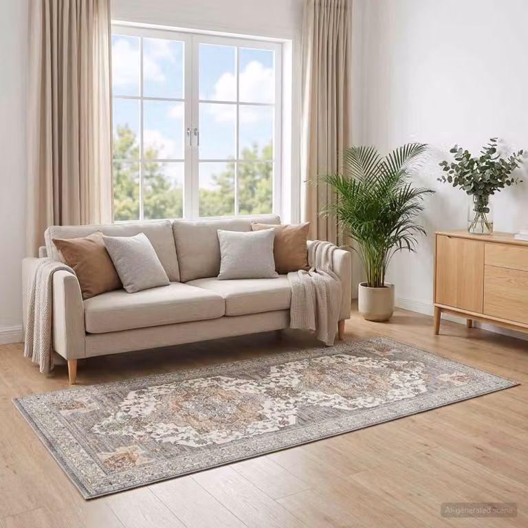 vidaXL Tappeto ORIZ Marrone 80 x 200 cm 100% Poliestere