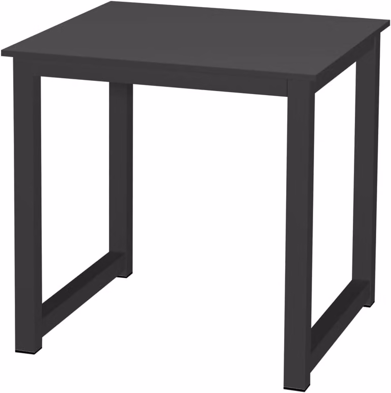 Scrivania, 75 x 75 cm, nera, per la cucina