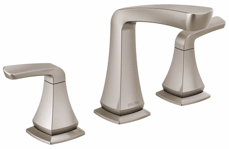 Miscelatore per lavabo a 3 fori, ampio beccuccio, finitura in nichel spazzolato con tecnologia SpotShield