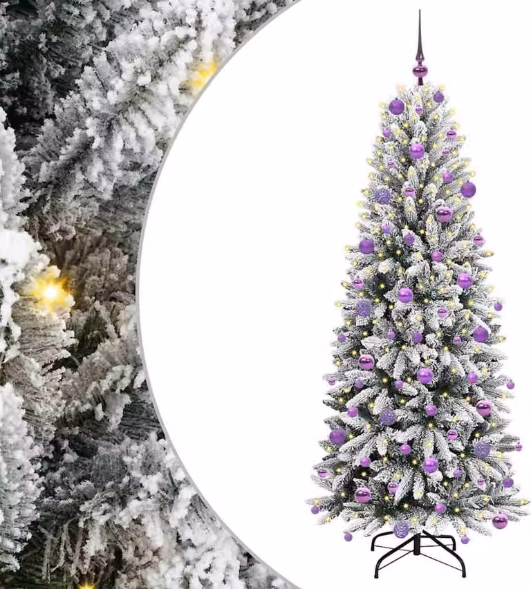 Albero di Natale artificiale con 300 LED Bianco 180 cm