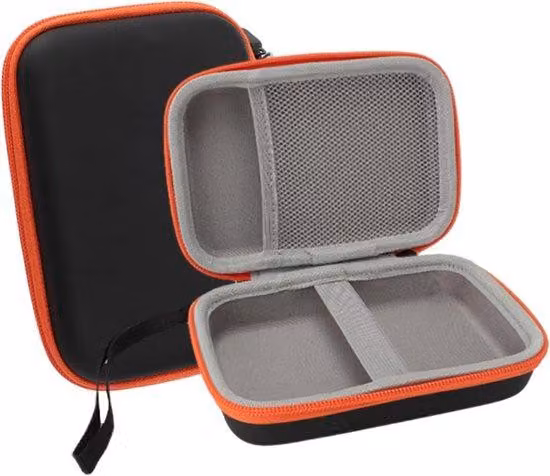 Borsa da trasporto compatta per mini console, rigida, nera, adatta ai viaggi