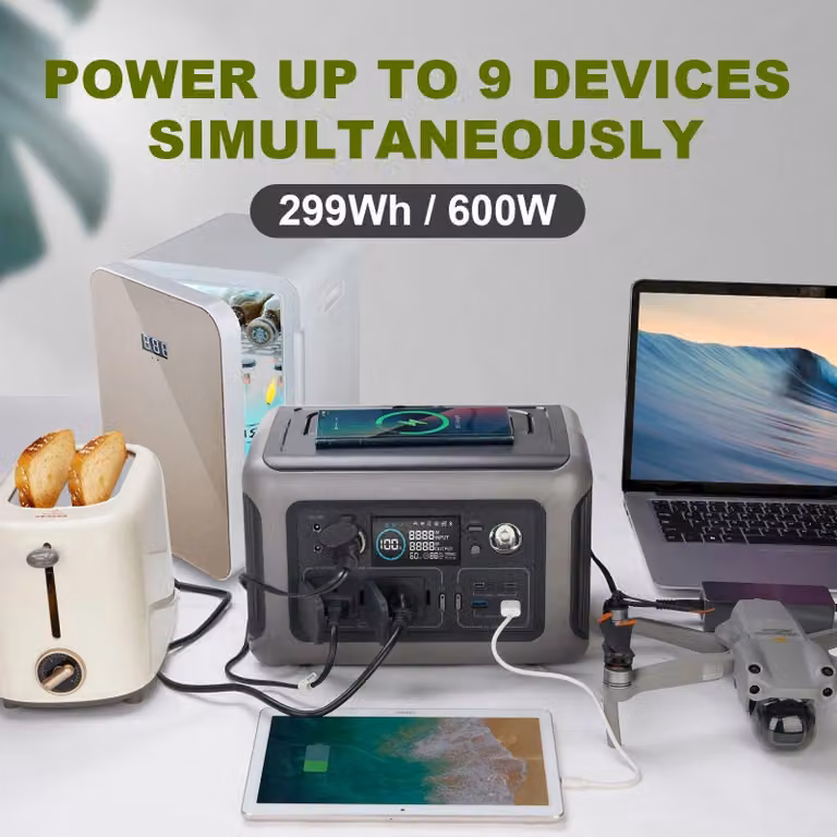 Centralina di alimentazione - Generatore di corrente - Mini-generatore - Portatile - Con prese di corrente AC - Batteria LiFePO4
