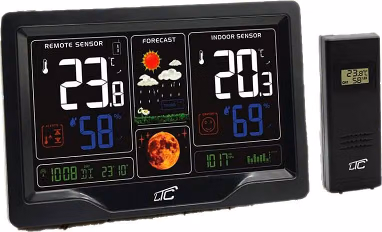 LTC URZ3510LX Stazione meteo con display a colori nero