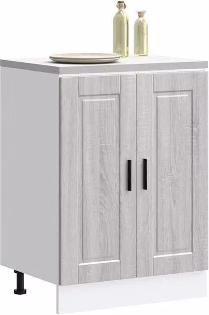 Base da Cucina-Mobile Base da Cucina Porto Grigio Sonoma in Legno Multistrato 771358