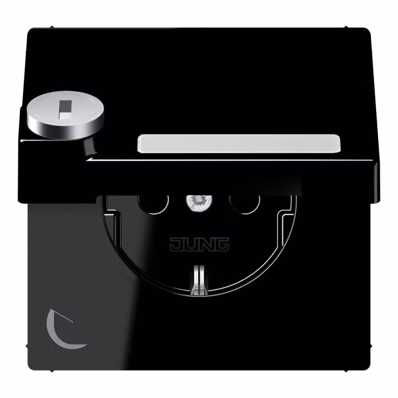Jung LS1520NAKLSLSW Presa Schuko con serratura a scatto