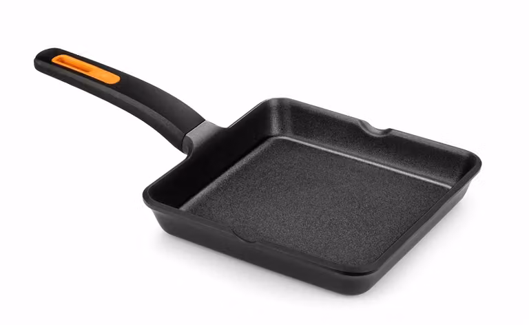 Piastra in alluminio antiaderente, linea Efficient Plus, diam.22cm