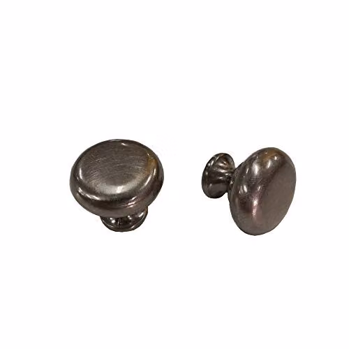 Pomolo Tondo Zama Nickel Satinato Mm 25