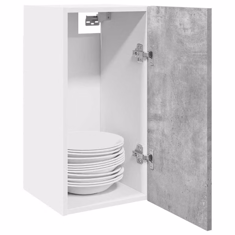 Pensile da cucina moderno vidaXL Lyon Grigio Cemento L 30 cm, P 31 cm, H 60 cm