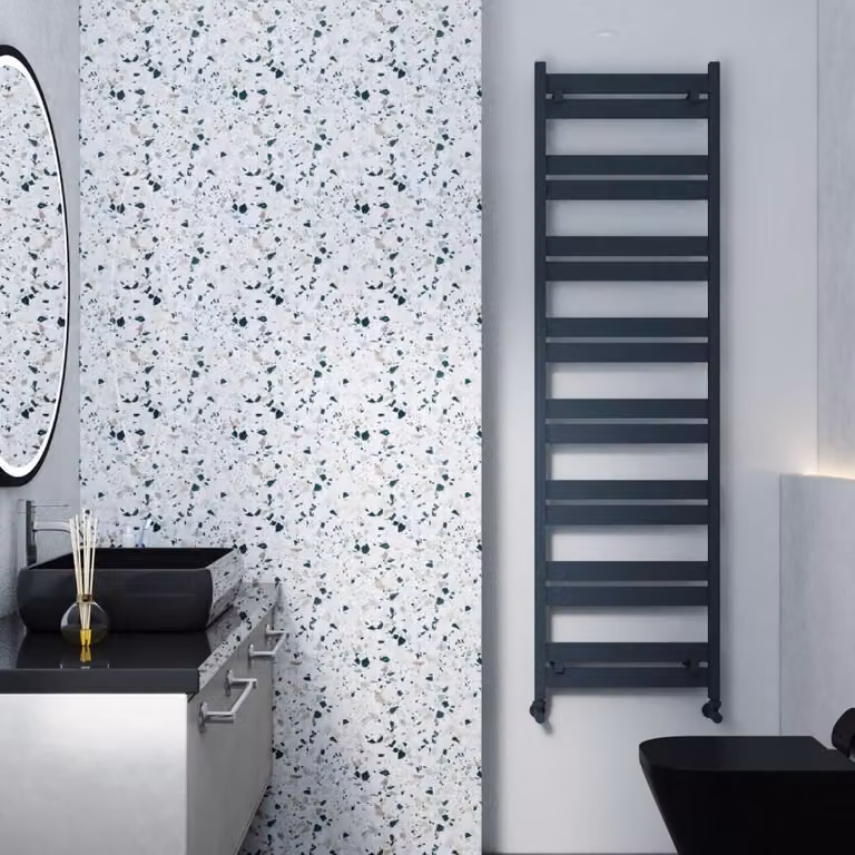 Scaldasalviette in Alluminio - Antracite - 1645mm x 480mm -  Lars