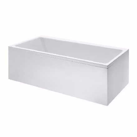 Laufen Pro - Vasca da bagno con struttura e pannello frontale destro, 1900x900 mm, bianco H2349560000001
