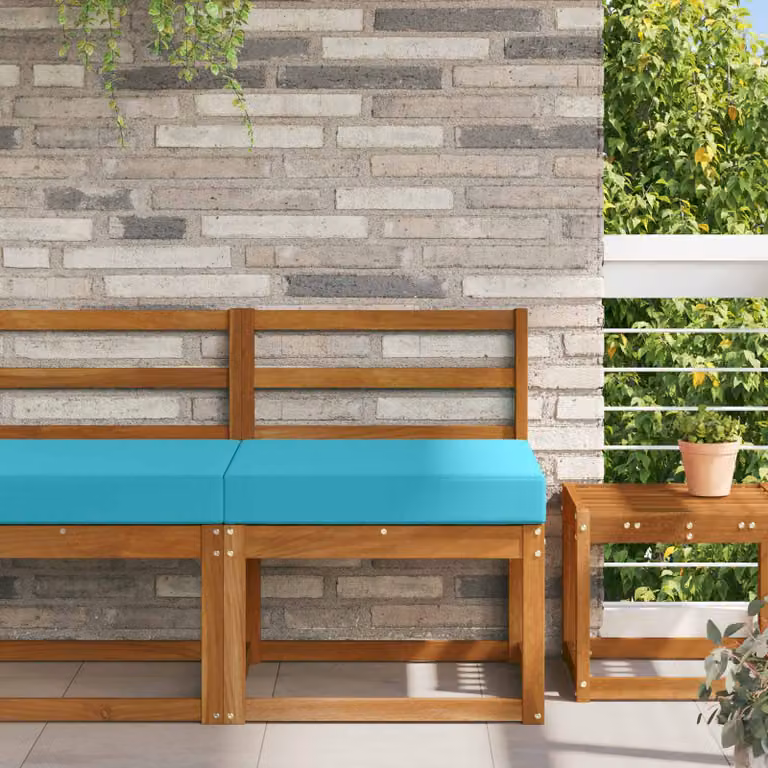 vidaXL Cuscino quadrato per divano da esterno in poliestere Turchese L 60 cm x P 60 cm x H 60 cm