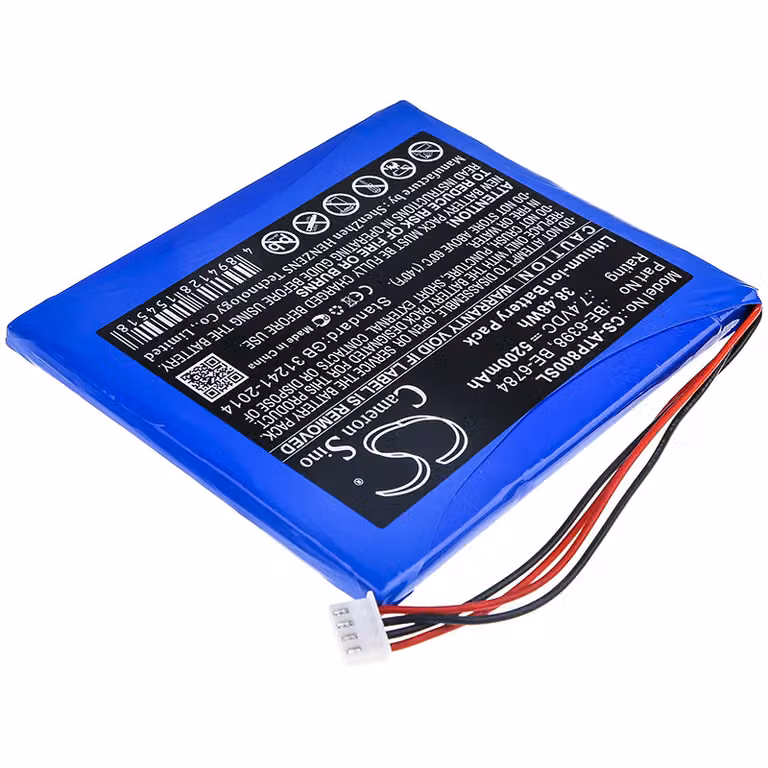 TECHTEK Batteria compatibile con [Aetep] AT-800, AT-810, AT-820, AT-830, AT-850, AT800, AT810, AT820, AT830, AT850 sostituisce BE-6398, per BE-6784