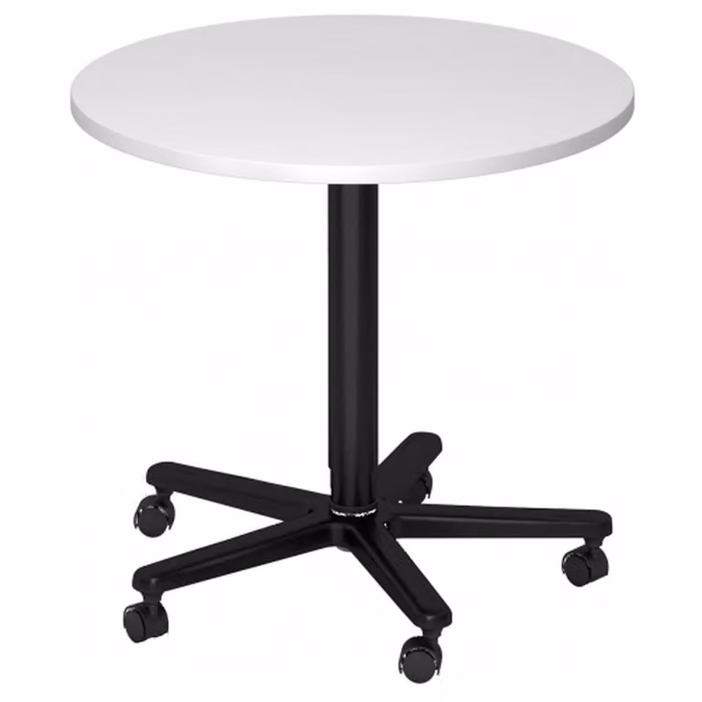 Tavolino a colonna ST08, rotondo, 80 cm