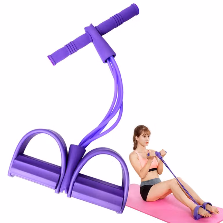 Feezi corda elastica con pedale per esercizi addominali a casa, yoga, fitness