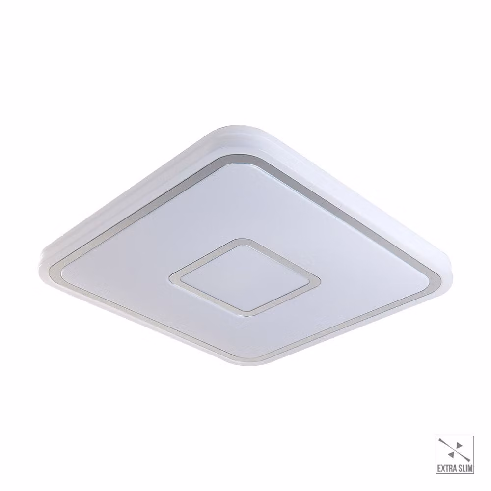 Plafoniera LED MOZAN 36W 4000K bianco cromo L:43cm H:6,5cm L:43cm