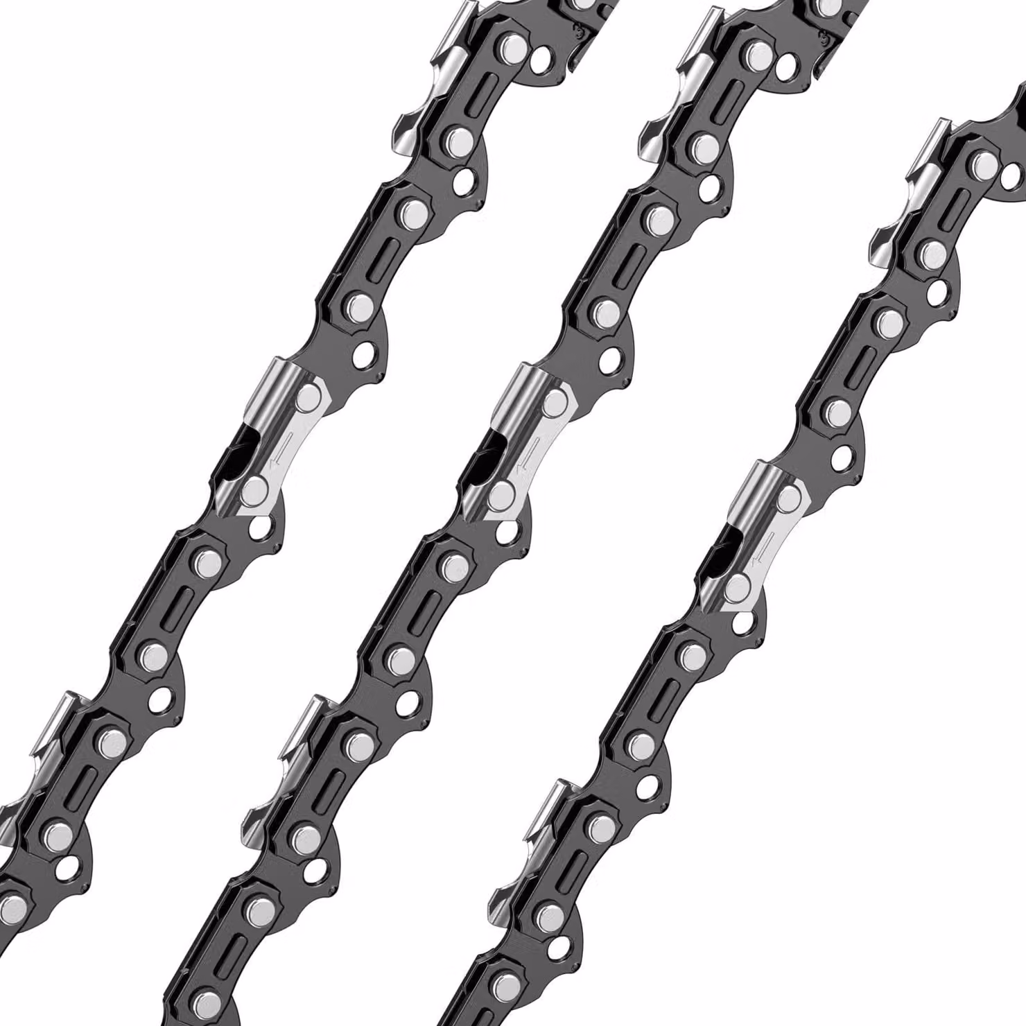 3 catene per motosega da 0,325" con 72 maglie e spessore della piastra di 1,5 mm