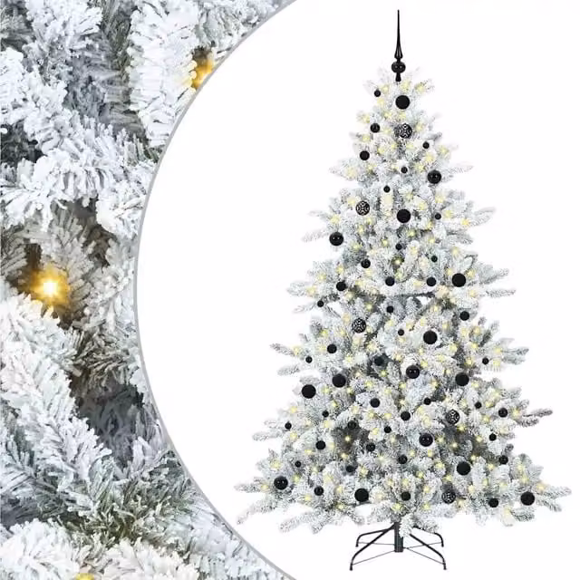 Albero di Natale artificiale moderno vidaXL bianco, Altezza: 210 cm