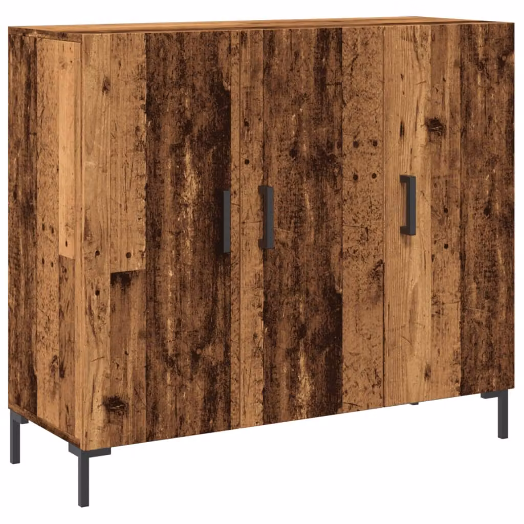 Credenza Legno Antico 90x34x80 cm in Legno Multistrato