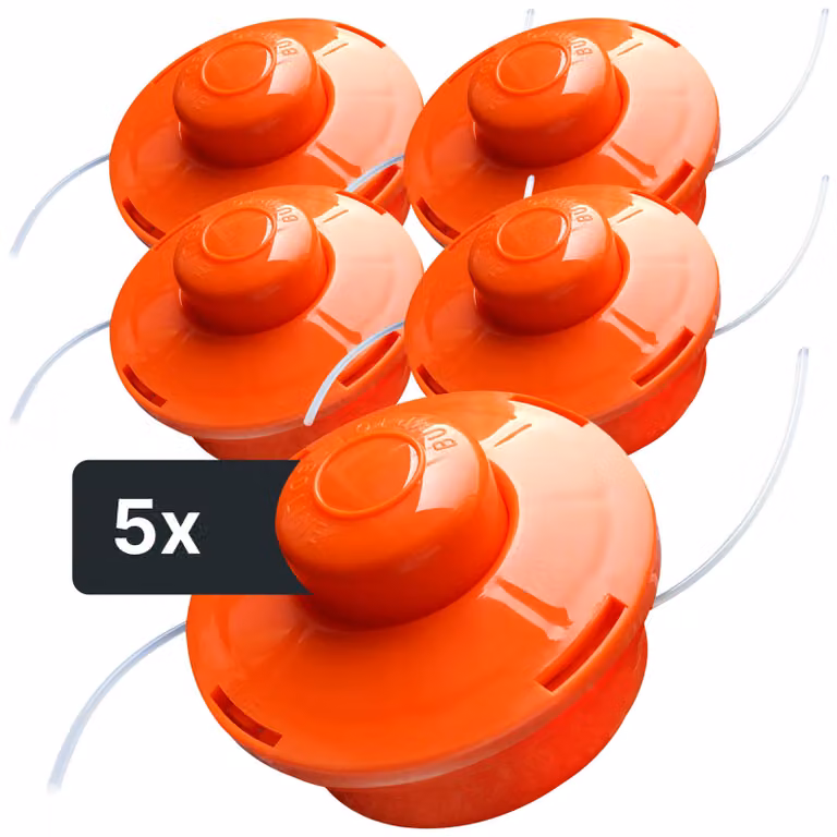 NEMAXX® FS1 Tap & Go Testina a filo semiautomatica doppio filo per decespugliatore M10x1,25 sinistra 2mm Ø380mm Arancione 5pz