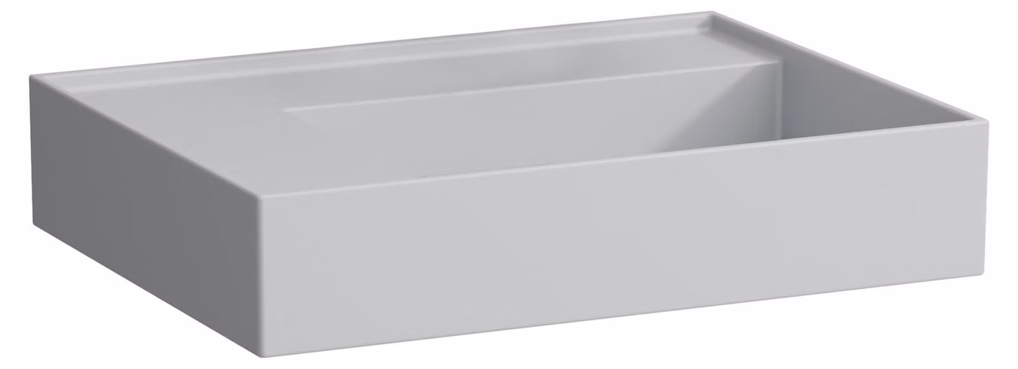 LAUFEN Kartell lavabo, tablette gauche, sans trou pour robinetterie, sans trop-plein, 600x460mm, H8103357591121, H8103357591121
