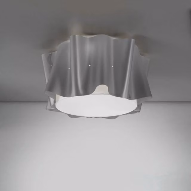 Plafoniera 3 Luci Silver Cm. 60 x 32h