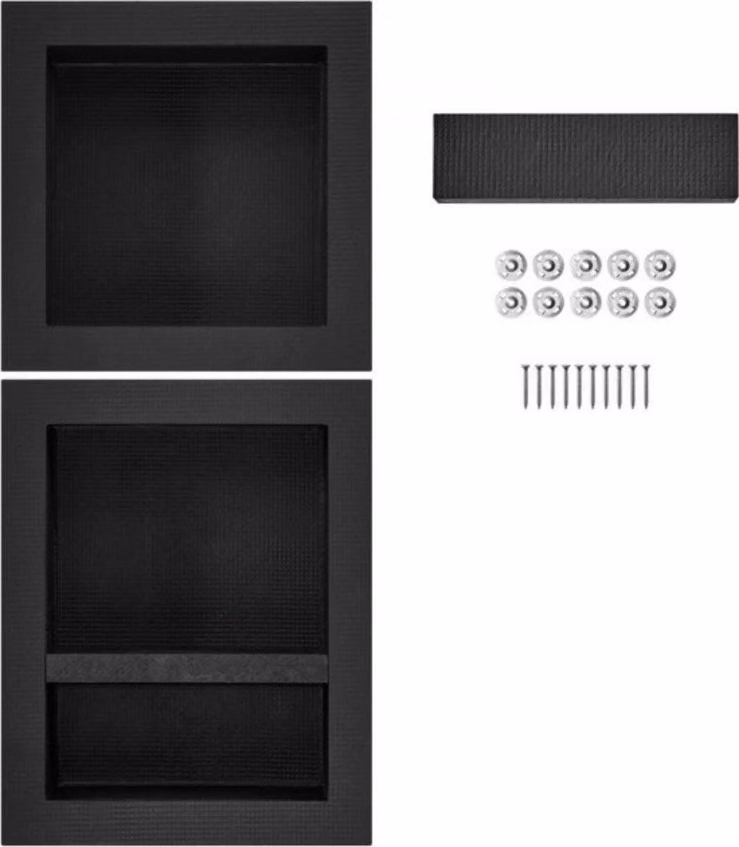 Wandnis Deluxe – Nicchia doccia – Pannello doccia – Montaggio in nicchia – 10x40x101 cm – Impermeabile e resistente alle piastrelle – Per bagno e camera da letto