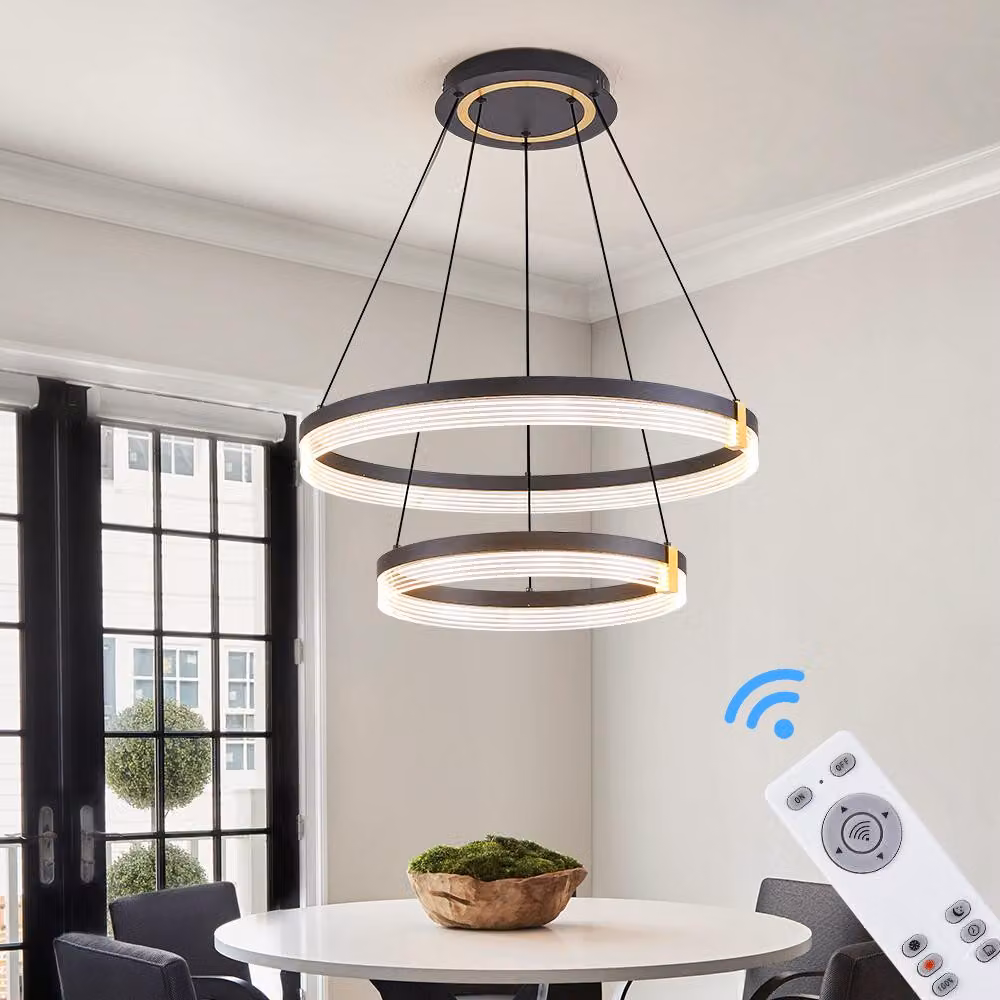 Lampada a sospensione a LED con telecomando, modello TY4567-46YD
