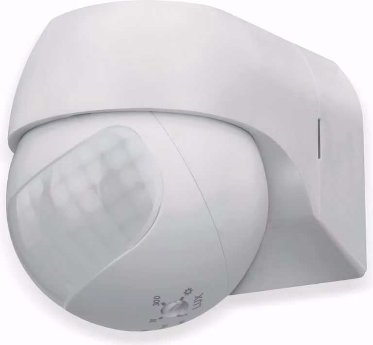 SONERO rilevatore di movimento X-IMS080, 180°, IP44, orientabile, bianco