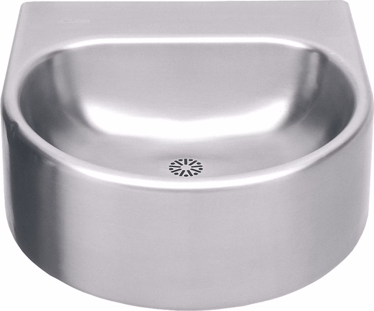 KWC AR lavabo singolo, ANIMA, acciaio inox, 460x230x490 mm, senza foro per rubinetto