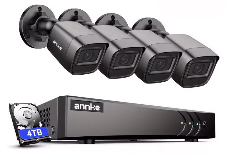 Sistema di sicurezza - Videosorveglianza - Telecamera di sorveglianza - Telecamera di sicurezza - Archiviazione su disco rigido da 4TB
