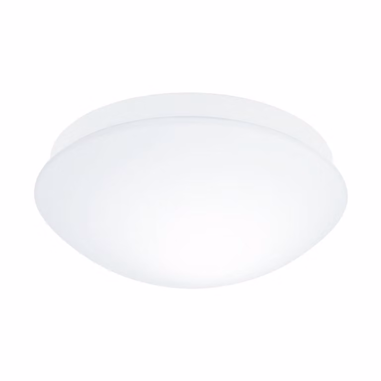 Plafoniera Contemporanea Bari-M Policarbonato Bianco 1 Luce E27