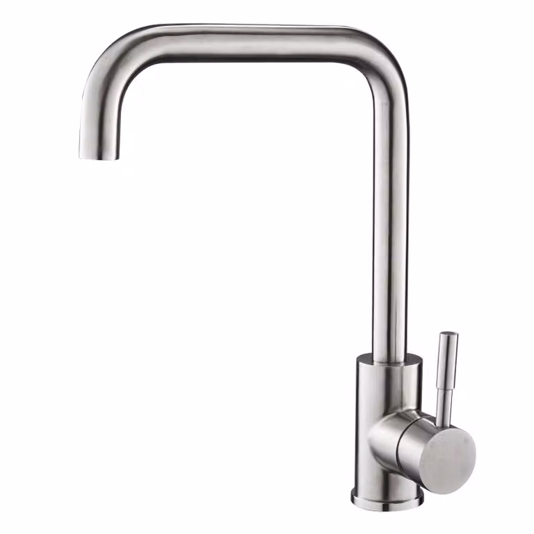 Rubinetto da cucina in acciaio inox Rubinetto a bassa pressione Miscelatore monocomando Rubinetto opaco Miscelatore monocomando Rubinetto per lavello da cucina