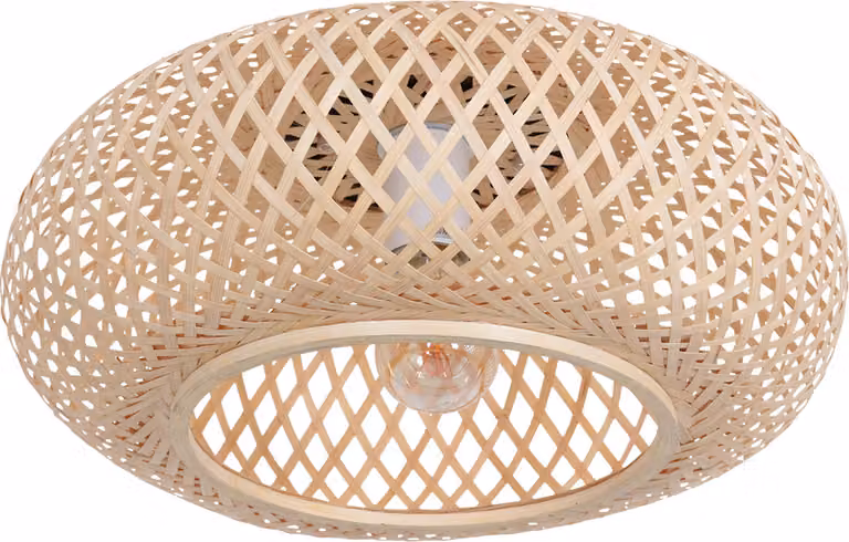 Plafoniera - naturale - MAZE - bambù metallo - Ø 40cm - E27 - 3128BE - Anne Lighting