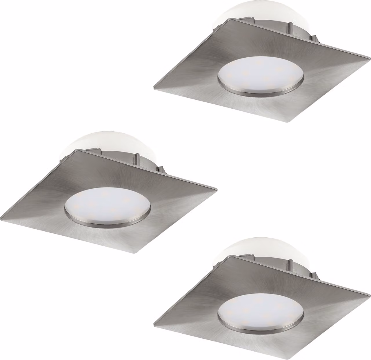 Eglo 95803 Pineda LED da incasso 3x6W 7,8x7,8cm nichel